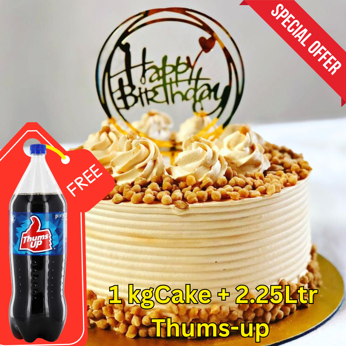 Order Choco Butterscotch Cake Online From Kawaii Cakes-Online Cake  Delivery,Chennai